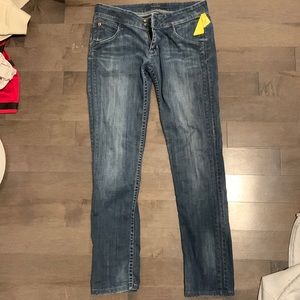 Low rise jeans from thrift store